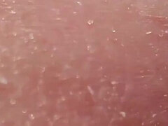 Playing Pierced Nipples Close up on Balcony