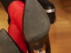 Amatoriale, Piede fetish, Tacchi, Fatto in casa, Mamma che vorrei scoparmi, Nylon, Pantaloncini sintetici, Solo