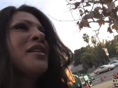 Bosomy milf Teri Weigel sucks and fucks black piston and finally gets cum shot in mouth