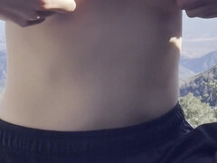 Amateur, Americano, Tetas grandes, Al aire libre, Solo