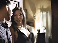 Teen hottie deepthroats cock Seth Gamble, Abella Danger