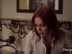 Grote lul, Blond, Rondborstig, Hd, Gezichtspunt, Straf, Kut duiken, Ruw