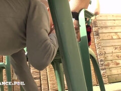 미친, 귀여운, 에로틱, 핸드잡, 하드코어, 젖꼭지, 스타킹, 젖가슴