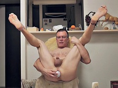 Amateur, Pies, Fetiche de pies, Gay, Consolador enorme, Inserción, Masturbación, Solo