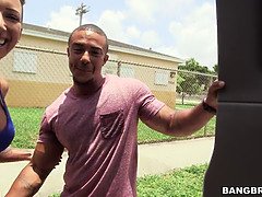 Bella Bellz gets her big booty drilled by Miami Bang Bus in BanGBros video