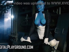 Rachel Starr and Erik Everhard team up to save the world with a hot fuck and a hot facial