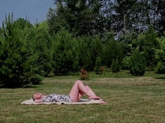 Rubia, Hembra, Fetiche, Fetiche de pies, Hd, Al aire libre, Flaco, Solo