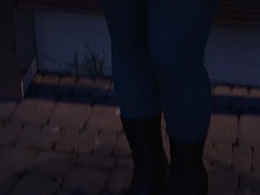 美女, デカパイ, フェラチオ, 茶髪の, 手コキする, 熟年, 魅力的, ティーン