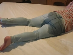 Enthousiasteling, Grote kont, Blond, Brits, Fetisj, Masturbatie, Pissen, Nat