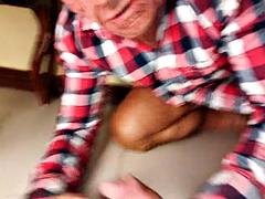 Old Pervert Gets Crazy Rimming in Different Positions and Anal as a Hell