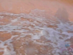 Praia, Masturbação, Namorada, Nu pelado, Orgasmo, Pontos de vista, Saia, Fumar