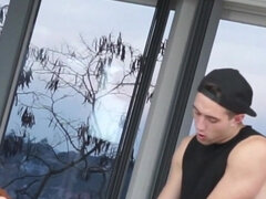 Beautiful Redhead Hottie Charlie Red BTS