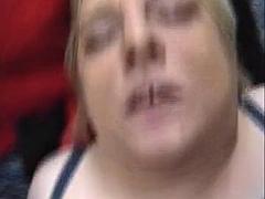 Amateur, Belle grosse femme bgf, Sucer une bite, Européenne, Faciale, Allemand, Suçant, Rétro ancien