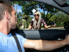 엉덩이, 금발의, 오랄섹스, 핸드잡, 대단히, 밀프, 보지, 젖가슴