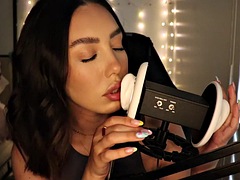 Beautiful Latina Ear Licking ASMR