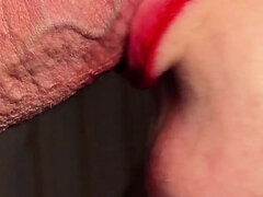 Thick Red Lips Wrapped Around My Cock..sloppy, Wet & Unforgettable!