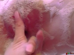 Banheiro, Masturbação, Namorada, Lambendo, Xoxota, Molhadoa