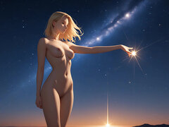 Lustrender Slideshow: Nude Stellar Triumph Stars Light Victory - Ai Video