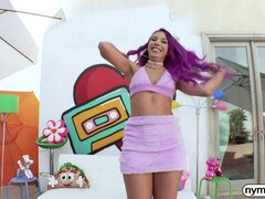 NYMPHO Carmen Caliente's big cock craving