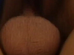 Hairy milf pussy fucking on the table cum in mouth