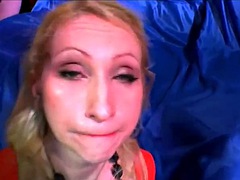 German milf slut Anna loves extreme bukkake