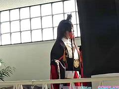 Busty cosplay pussy-eared big god has sex and creampie