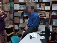 Big-breasted Redhead Thieves Got Caught And Punish G