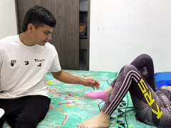 아마추어, 엉덩이, Hd, 거대한, 라티나, 마사지, 음경, 청소년