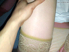 Amateur, Bisexual, Corridas, Nylon, Medias largas, Juguetes