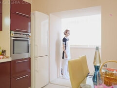 Amatoriale, Fatto in casa, Cucina, Masturbazione, Solo, Ragazza