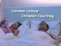 Lucy Heart, Dolly Diore and Candee Licious are on an erotic sex retreat