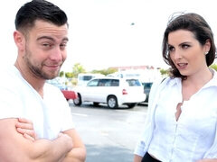 素人, デカチン, デカパイ, フェラチオ, バック, キッチン, 淫乱熟女, オマンコ