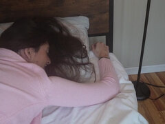 Stor stjärt, Stor kuk, Avsugning, Brunett, Par, Flickvän, Pov