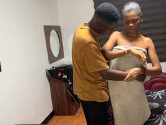 18, Afrykański, Amatorka, Para, Wytrysk, Cipka, Chudy, Nastolatki