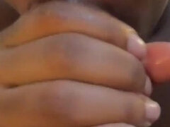 18, Afrikansk, Svart, Avsugning, Naken, Pov, Tonåring