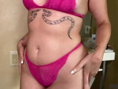 Pink bikini, big ass, cutest