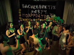 Aziatisch, Pijpbeurt, Chinees, Groep, Handbeurt, Zoenen, Feest, Trio