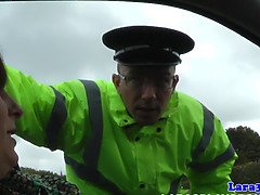 お尻, イギリス人, 茶髪の, 淫乱熟女, 母, オマンコ, 義母, ストッキング