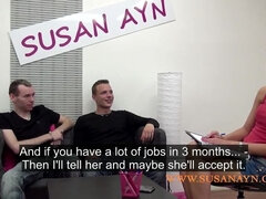 Susan fucked by two young studs