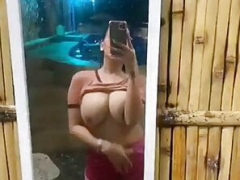 Amatéri, Veľké kozy, Bikini, Brunetka, Filipínske, Vonku