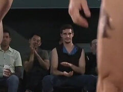 Anal, Pik sutte, Dominerende, Gruppe, Tatovering, Wrestling