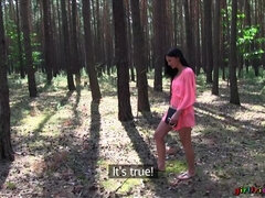 Hot Lesbian Threesome In The Woods