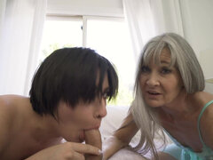 Angeline Red and her man invites stepgrandmother Leilani Lei for FFM