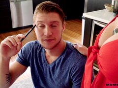 Grote mammen, Blond, Sperma shot, Hd, Likken, Ondergoed, Moeder die ik wil neuken, Trio