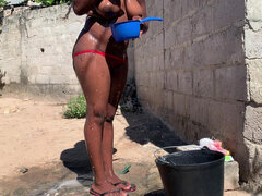 Vegetable Bath to Get the Best Photo of the Biggest Dick in Africa
