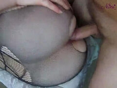 Amatoriale, Anale, Culo grosso, Sborrata, Da dietro, Fatto in casa, Lingerie, Ragazza