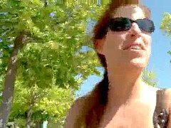 Brunette, Utendørs, Spansk