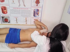 아마추어, 큰 음경, 흑갈색 머리, 핸드잡, Hd, 자위, 라티나, 단단한