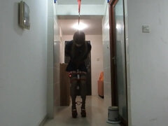 Bdsm, Bondage, Rjavolaska, Kitajka, Fetiš, Hd, Solo, Dokolenke