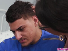 Anal, Pau, Facial, Masturbação, Amordaçar, Óculos, Hardcore, Mãe gostosa